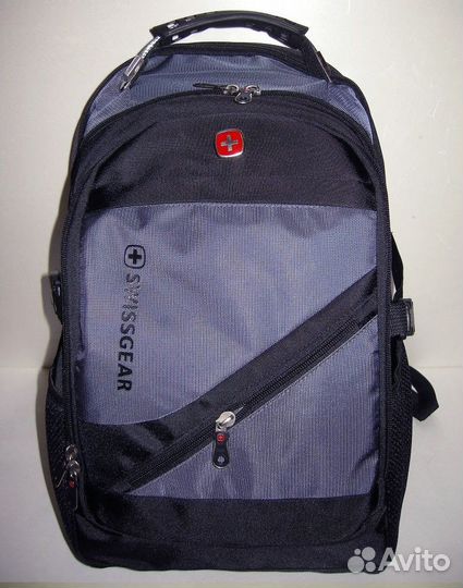 Рюкзак Swiss синий 8810 3 секции