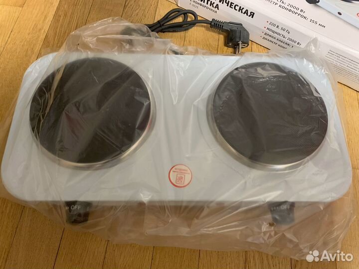 Плитка электрическая 2-конфорочная F-012E