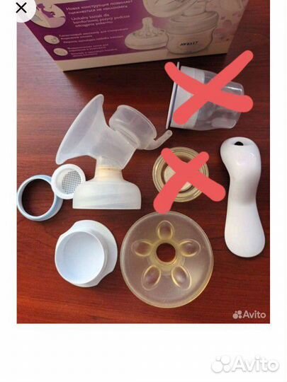 Запчасти (детали) от молокоотсоса Avent