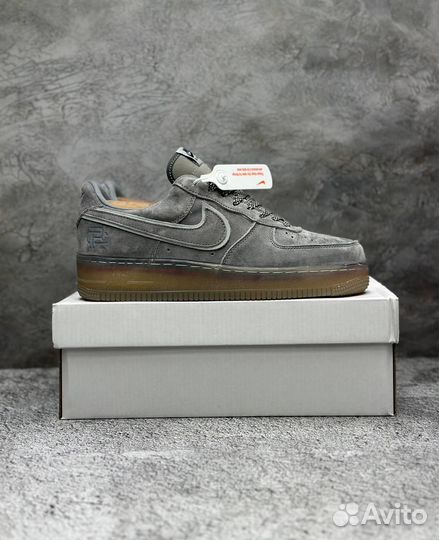 Кроссовки Nike Air Force 1 Grey С мехом