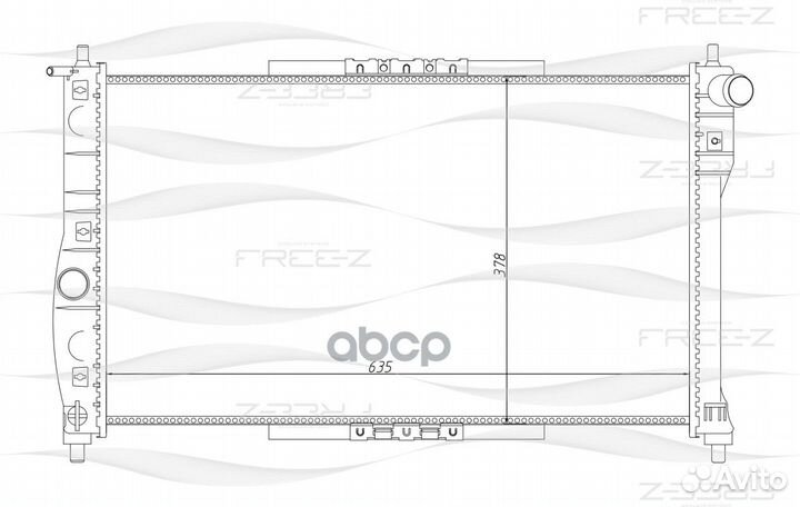 KK0138 радиатор Daewoo Lanos 97 KK0138 free-Z