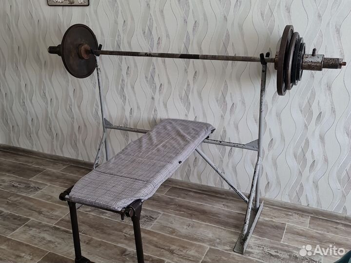 Стойки и скамья для штанги