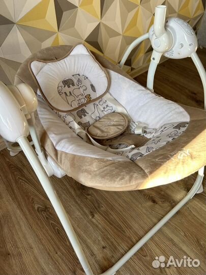 Электрокачели для новорожденных Indigo star