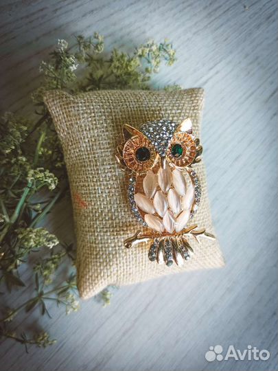 Брошь сова