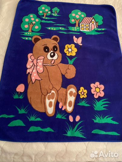 Плед детский плюшевый