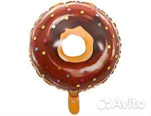 Воздушный шар Пончик в глазури шоколадной