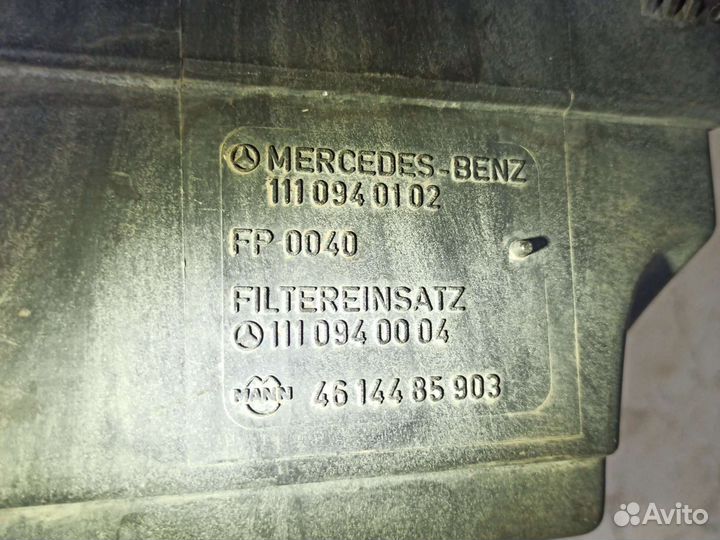 Корпус фильтра на mercedes 124