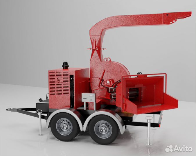 Прицепной измельчитель древесины моби 300