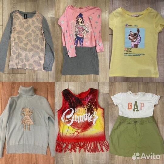 Вещи пакетом на девочку 140-146