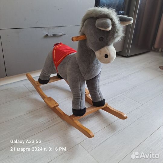 Детская качалка ослик