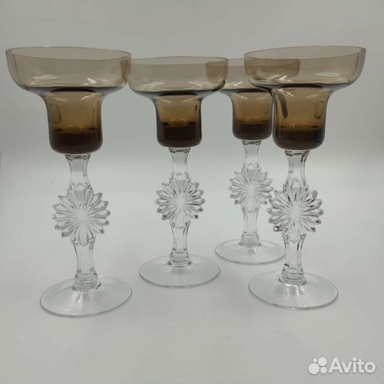 Фужеры ссср. Цветное стекло. Винтаж