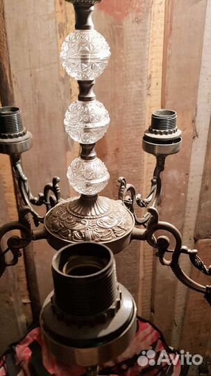 Люстра бронзовая времен СССР