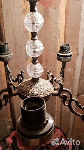 Люстра бронзовая времен СССР