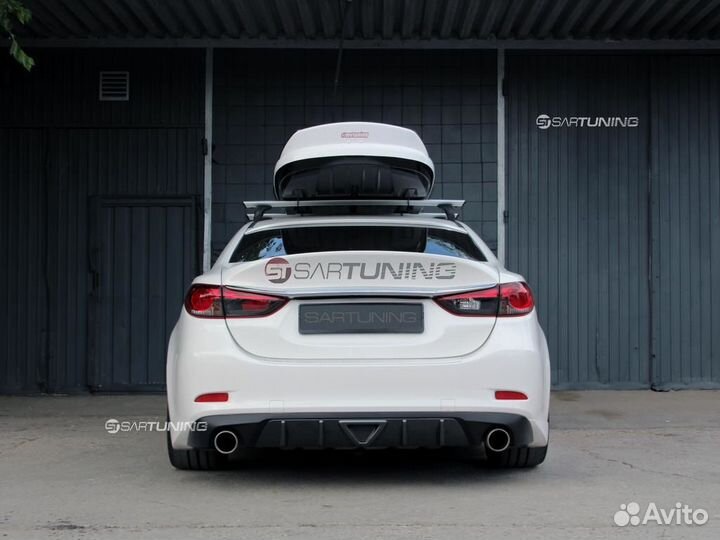 Диффузор заднего бампера Мазда6 Mazda 6 накладка