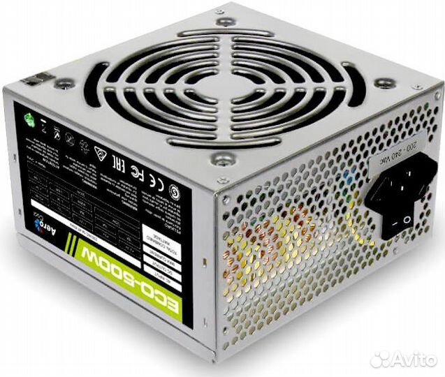Блок питания ATX AeroCool 500 Вт ECO (ECO-500W)