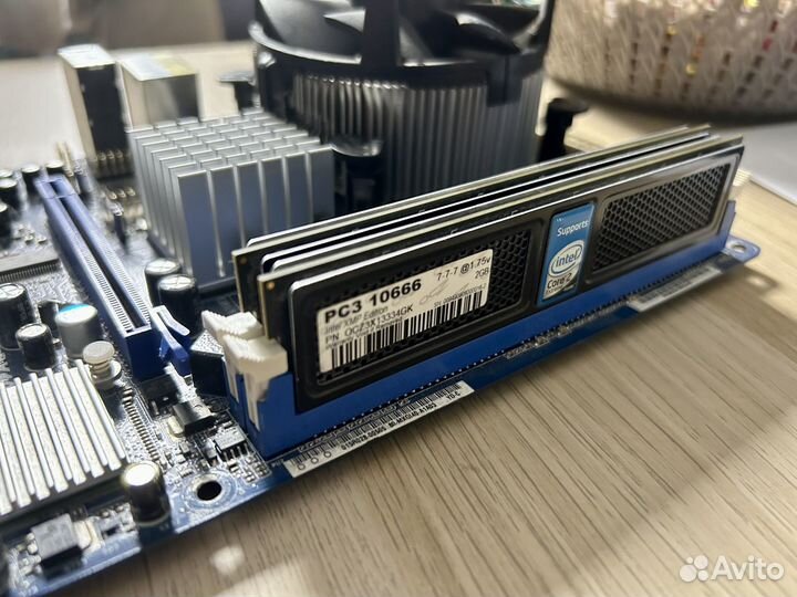 Комплект сокет 775 на 4gb DDR3 / 4 ядра