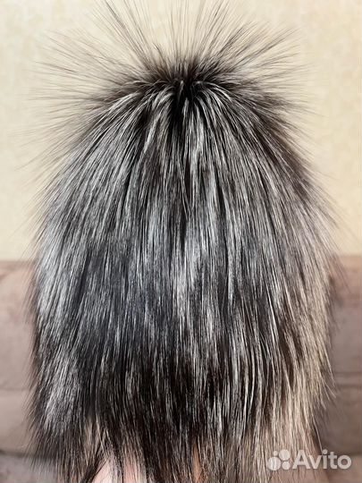 Шапка из чернобурки женская