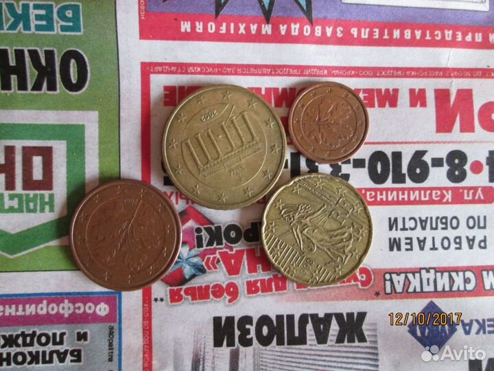 Евроценты разных стран