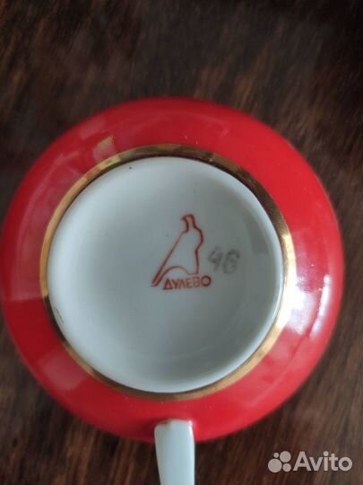 Посуда СССР: чайные пары, чайник,блюдо для фруктов