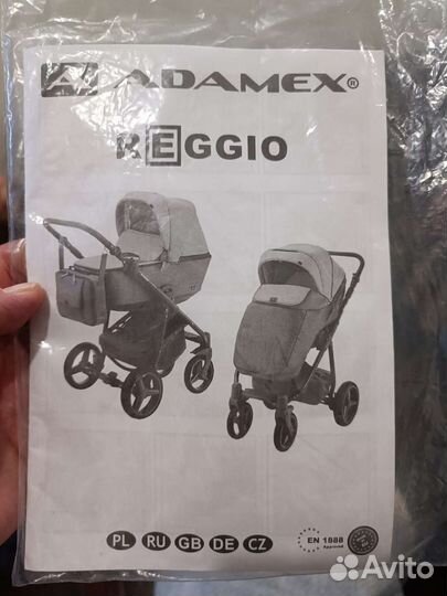Коляска 3 в 1 Adamex reggio