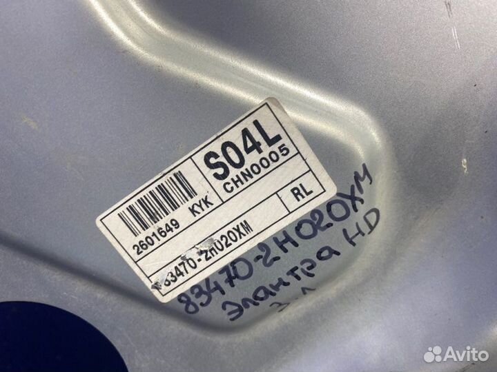 Задний левый стеклоподъёмник Hyundai Elantra Hd