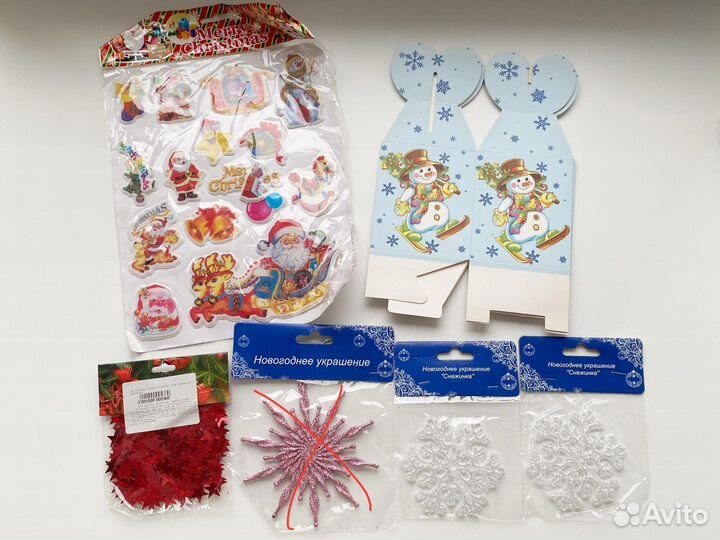 Новогодний декор новый для дома пакетом