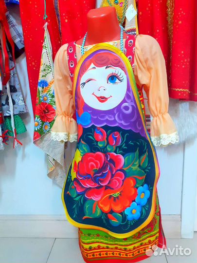 Матрёшка-фартук для детей