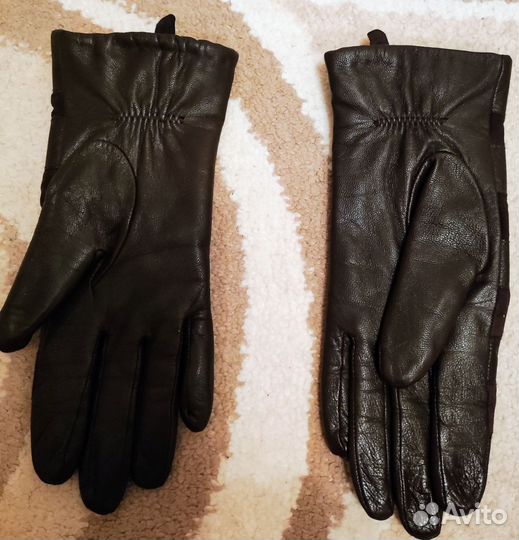 Перчатки кожаные женские