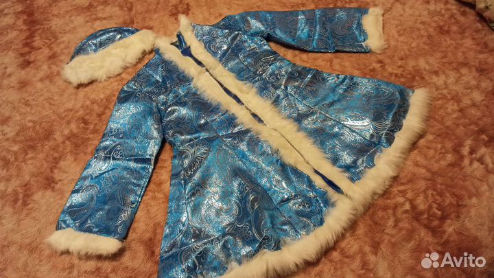 Костюм снегурочки 5-8 лет в аренду для фотосессии