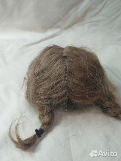 Парик для антикварной куклы. ог 25см