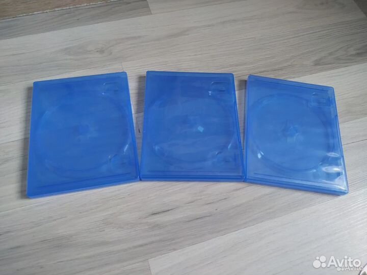 Синяя коробка для дисков PS4, PS5