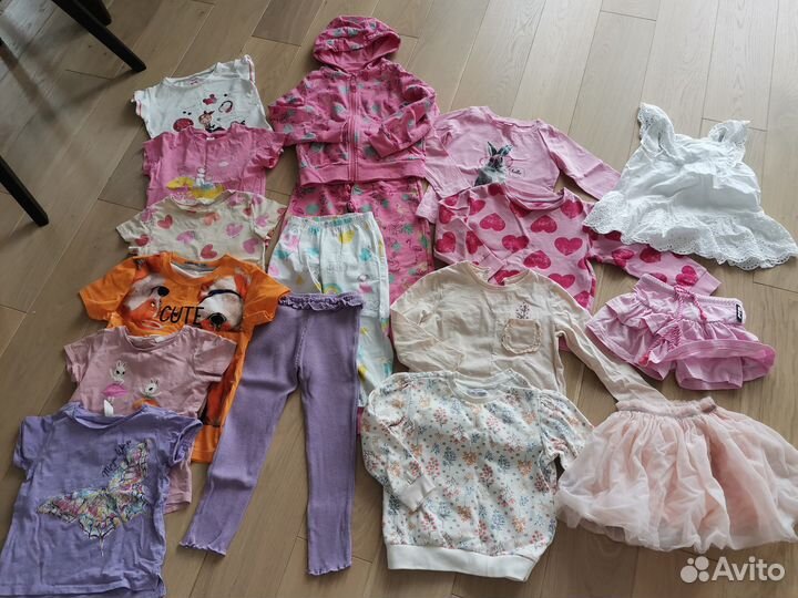 Вещи пакетом для девочки 104-116