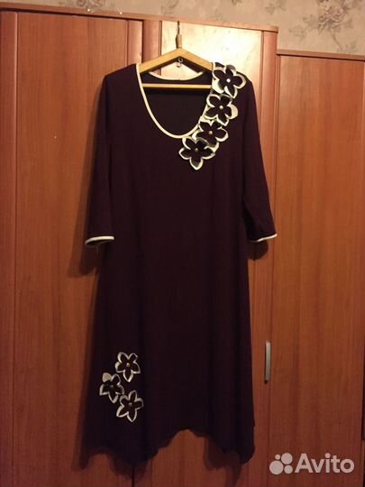 Платье трикотажное 52 размер
