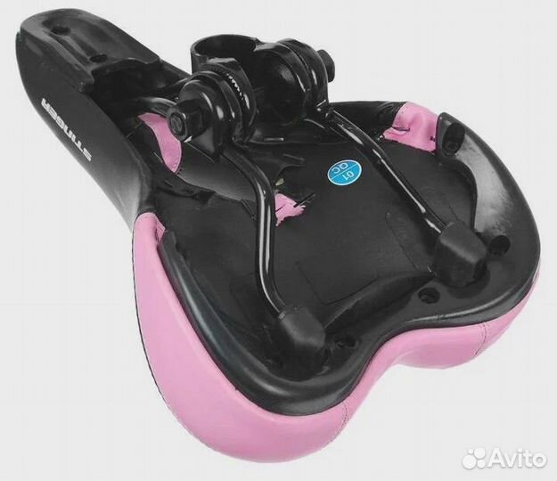 Седло Stinger GW608А-1 черно - розовое