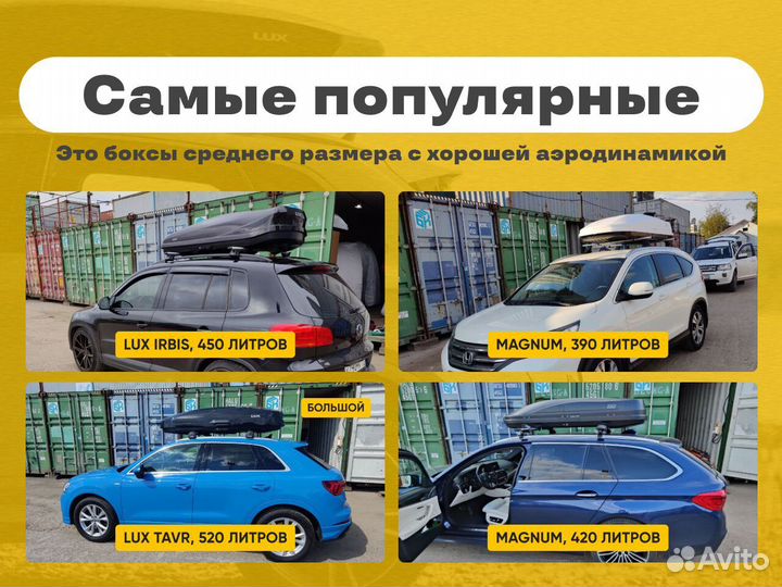 Аренда автобоксов на крышу авто С установкой