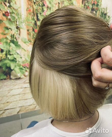 Окрашивание волос и стрижка