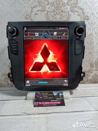 Магнитола Mitsubishi Outlander Тесла андроид