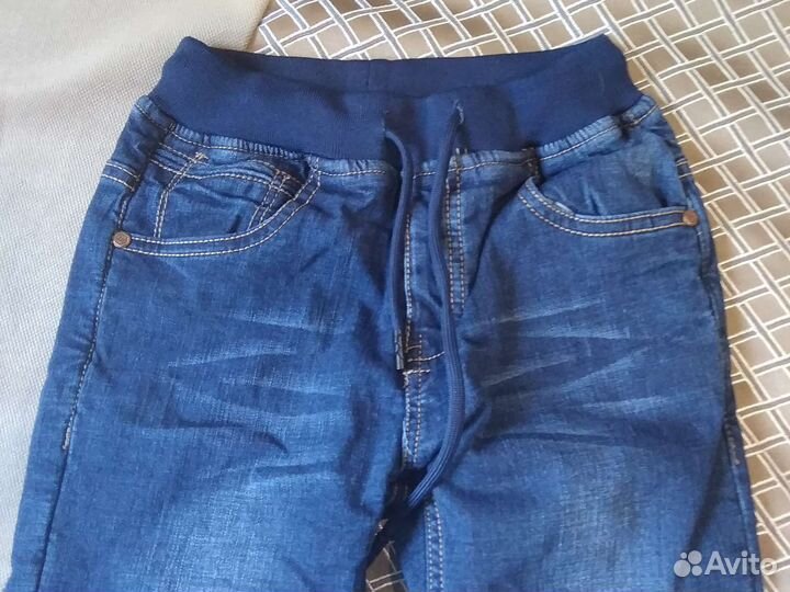 Джинсы 128 теплые
