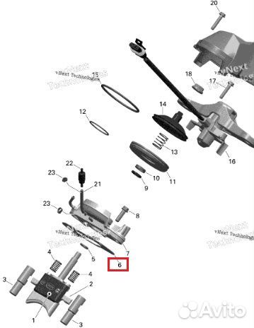 09-710303A SPI Комплект Прокладок rave Клапанов Для Ski Doo 420430032