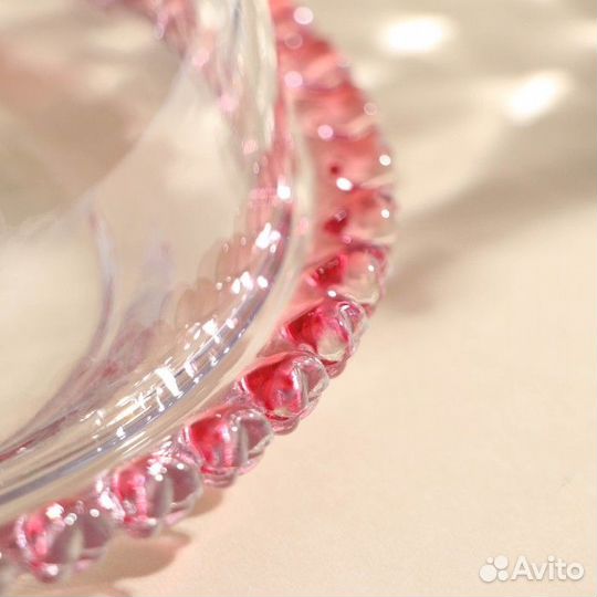 Блюдо стеклянное для подачи с крышкой 'Розе', 19,5