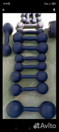 Гантели от 2 до 16кг гиря 16, 24