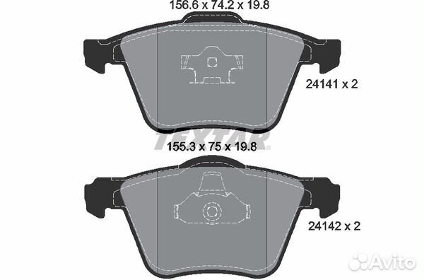 Колодки тормозные дисковые