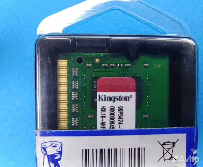 Оперативная DDR3 L 4 GB 1600 mhz Kingston sodimm