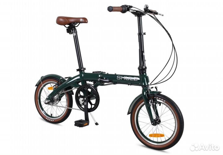 Cкладной велосипед Shulz Hopper 3 темно-зеленый