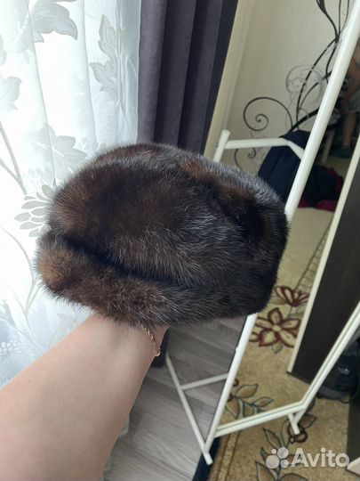 Норковая шапка мужская