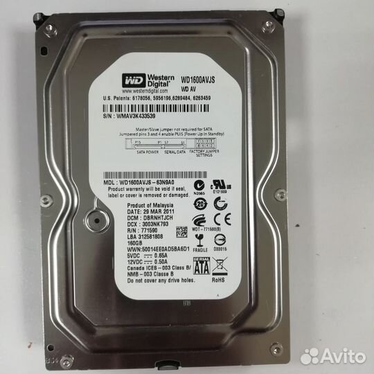 HDD 160GB, жесткий диск Xerox DC700