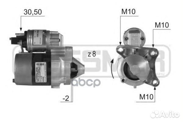 Стартер renault logan, meganne II 1.4/1.6 22039