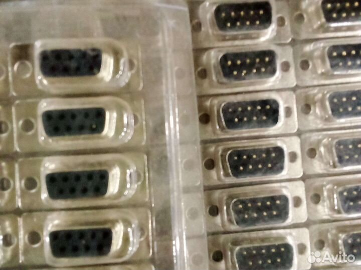 Коллекция разъёмов папа мама db9f db-9m