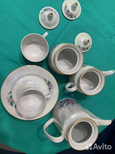 Сервиз чайный СССР Туймазинский фарфор