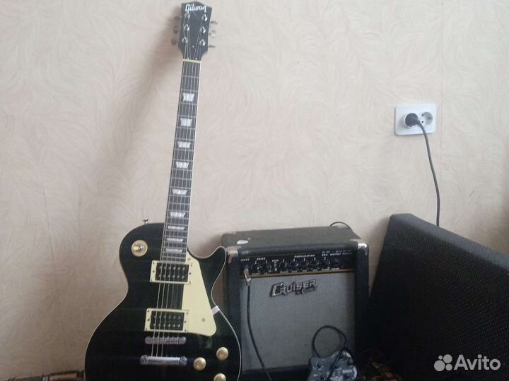 Электрогитара, комбоусилитель, процессор